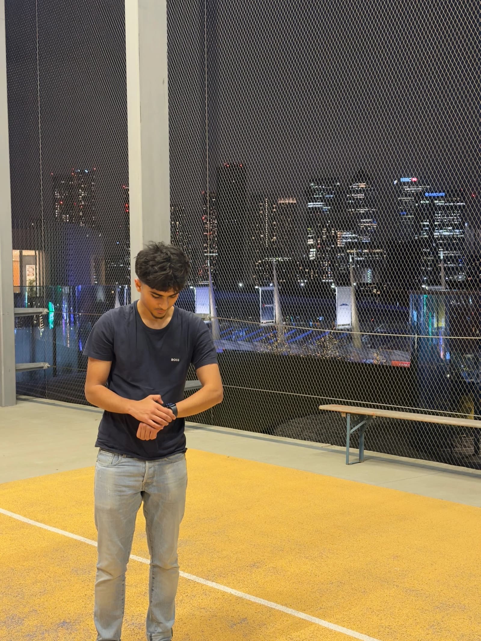 Saood in Greenwich, overlooking the London skyline
